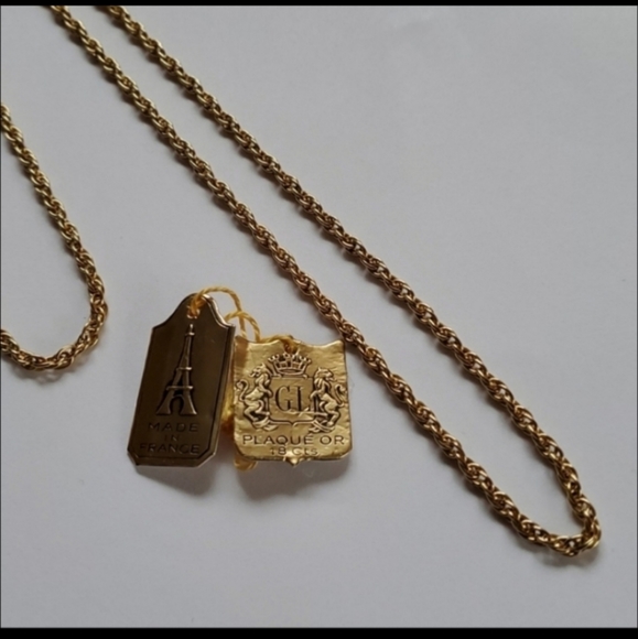 Gold Rope Chain Necklace - Picture 2 of 3